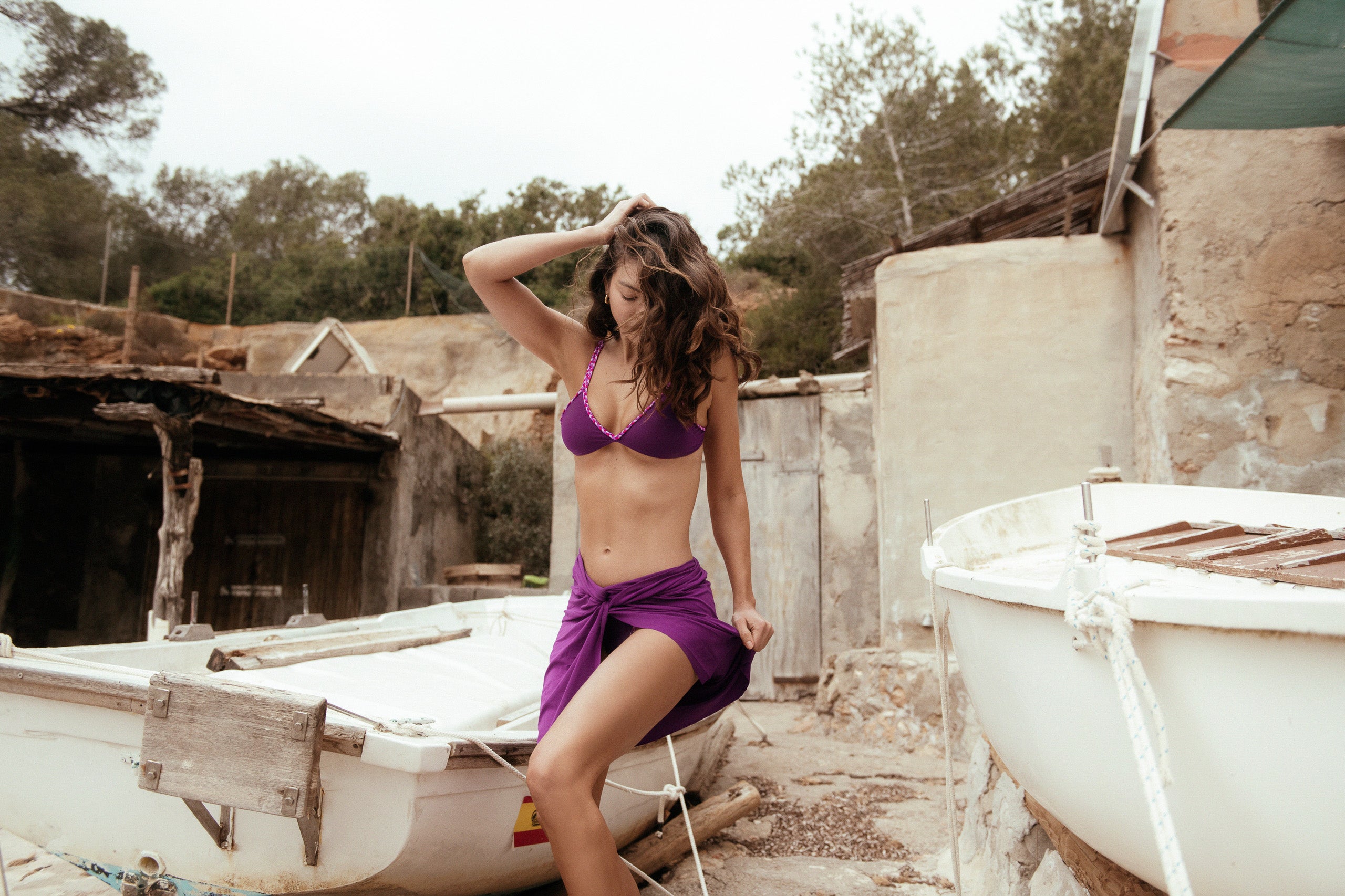 Pareo Corto Viola